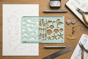 Listing 6 of 7 for Printtoo Aquatic Jewellery Designing Template , Transparent Acrylic Stencil