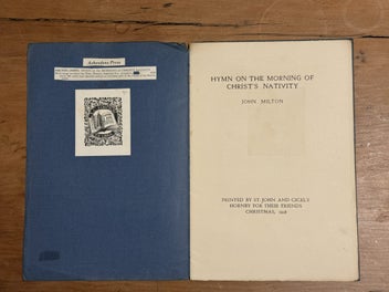 Listing 2 of 3 for Ashendene Press, Milton, 'Hymn on the Morning of Christ's Nativity' RARE