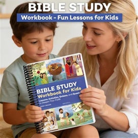 Listing 4 of 10 for Bible Study Workbook for Kids: Lessons, Activities, Quizzes, and Questions