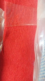 Listing 7 of 7 for 3-4 mm thick synthetic felt 1.8mtrs wide (approx 50mtrs long) Red & Blue