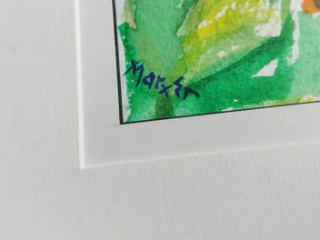 Listing 4 of 6 for Original Framed Pam Marxen(Armstrong) Floral Watercolour