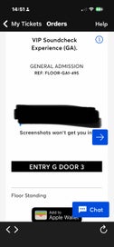 Listing 3 of 3 for VIP sound check w Zara Larsson early entry and merch