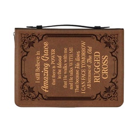 Listing 2 of 13 for Bible Cover Case Bag for Men Women PU Leather Bible Carrying Case with Handle