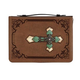 Listing 4 of 13 for Bible Cover Case Bag for Men Women PU Leather Bible Carrying Case with Handle