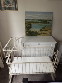 Listing 6 of 8 for Stunning antique 1850s cradle bassinet