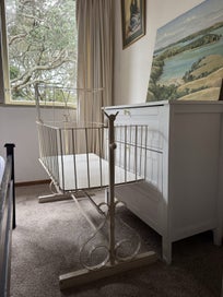 Listing 5 of 8 for Stunning antique 1850s cradle bassinet