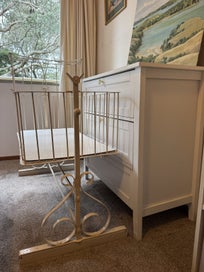 Listing 4 of 8 for Stunning antique 1850s cradle bassinet