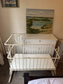 Listing 7 of 8 for Stunning antique 1850s cradle bassinet