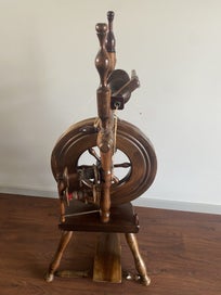 Listing 4 of 5 for Wooden Spinning Wheel
