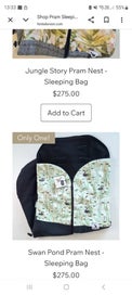 Listing 5 of 5 for Fantails nest sleeping bag(pram)