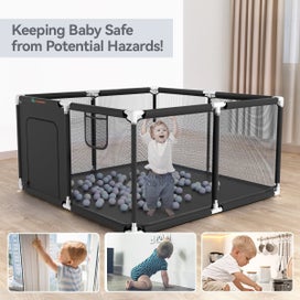 Listing 6 of 6 for Baby Playpen, Outdoor Play Yard, Portable Play Yard 4-Panel- Baby Safety Play