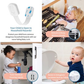 Listing 3 of 9 for 6 Pack Baby Safety Straps Locks, Multi-Use Childproofing Baby Proofing Cabine