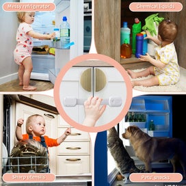Listing 4 of 9 for 6 Pack Baby Safety Straps Locks, Multi-Use Childproofing Baby Proofing Cabine