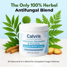 Listing 5 of 11 for 2pcs Calvris Seborrheic Dermatitis & Psoriasis Treatment Cream Beard Recovery...