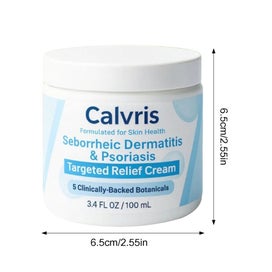 Listing 7 of 11 for 2pcs Calvris Seborrheic Dermatitis & Psoriasis Treatment Cream Beard Recovery...