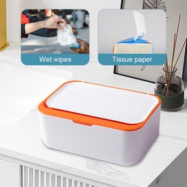 Listing 6 of 7 for Baby Wipes Storage Box Dustproof Mask Storage Organizer with Lid Seal Rectang
