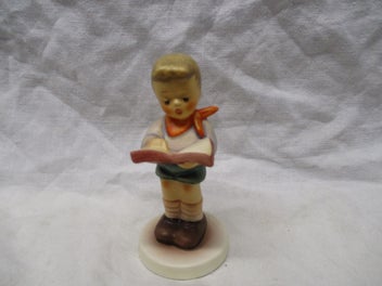Listing 1 of 4 for POR7 2372 - West Germany Goebel Hummel - Boy reading a book - Figurine