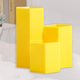 Listing 5 of 6 for Aktudy 3 Lattices Makeup Brush Storage Box Cosmetics Pen Holder Organizer (Gr