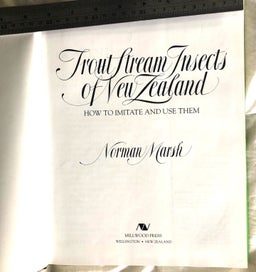 Listing 2 of 11 for Trout Stream Insects of New Zealand: How to Imitate & Use Them - Norm Marsh 1st