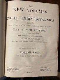 Listing 5 of 9 for Encyclopaedia Britannica complete 9th and 10th edition set Published 1902
