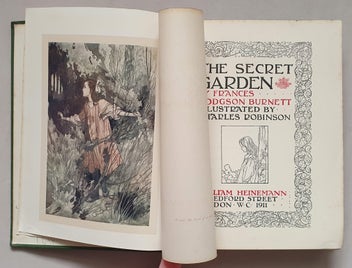 Listing 5 of 14 for Frances Hodgson Burnett: THE SECRET GARDEN (1911, 1st, ills Charles Robinson)