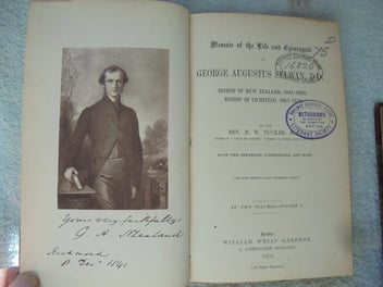 Listing 3 of 20 for Set (2)- 1879- 'BISHOP SELWYN OF NEW ZEALAND......'- Tucker-1st. Editions- 810pp