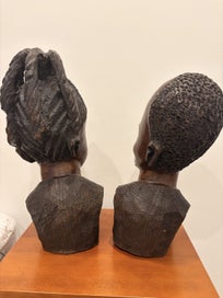 Listing 2 of 9 for Pair of Wood Busts