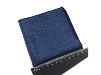 Listing 4 of 10 for Soft Solid Color Men's Cotton Pocket Square Accessories