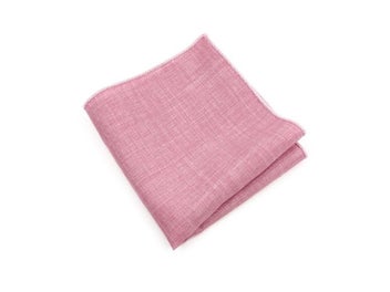 Listing 5 of 10 for Soft Solid Color Men's Cotton Pocket Square Accessories