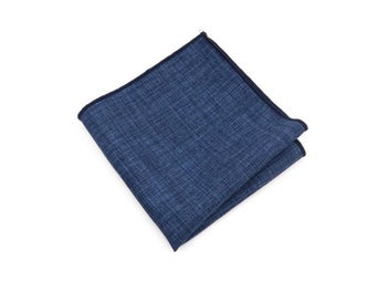 Listing 7 of 10 for Soft Solid Color Men's Cotton Pocket Square Accessories