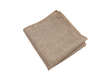 Listing 8 of 10 for Soft Solid Color Men's Cotton Pocket Square Accessories