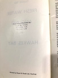 Listing 6 of 6 for In Hawkes Bay - Guide to Fresh Water Angling - Trout by C.R. Barham 1st edition