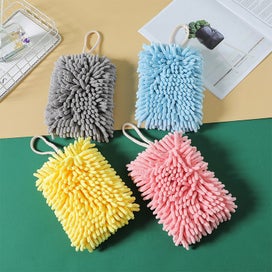 Listing 4 of 10 for Super Absorbent Wall Mounted Chenille Hand Towel For Kitchen Bathroom
