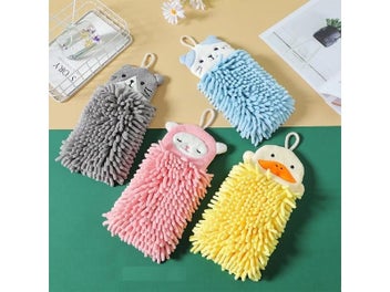 Listing 6 of 10 for Super Absorbent Wall Mounted Chenille Hand Towel For Kitchen Bathroom