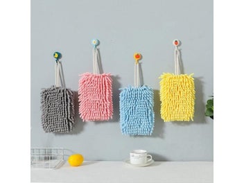 Listing 7 of 10 for Super Absorbent Wall Mounted Chenille Hand Towel For Kitchen Bathroom