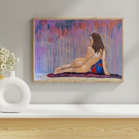 Listing 9 of 14 for ORIGINAL ACRYLIC ABSTRACT PAINTING - See Emily Play