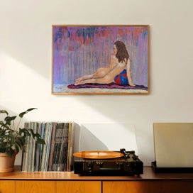 Listing 12 of 14 for ORIGINAL ACRYLIC ABSTRACT PAINTING - See Emily Play