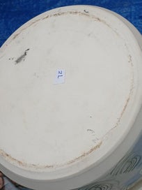 Listing 12 of 13 for Cute Stoneware Pot with Lid & Handles ( Hand made)