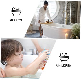 Listing 2 of 5 for Kids Bath Balls Set, Baby Bath Accessories with Loofah Scrubber, Mesh Pouf, a