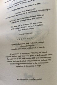 Listing 14 of 16 for Harry Potter Full Set, GB only Prints,Bloomsbury, 1st Eds, Original Art.