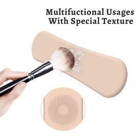 Listing 5 of 5 for Large Silicone Travel Makeup Brush Holder and Sponge Holder (2 pcs), Makeup B