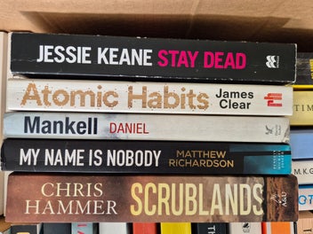 Listing 2 of 6 for Large Mixed Book Bundle – 30+ Novels inc. Atomic Habits, Crime, Fiction