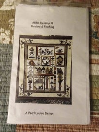 Listing 15 of 16 for Pearl Louise Design #580 Blessings Applique Quilt Pattern and Fabric