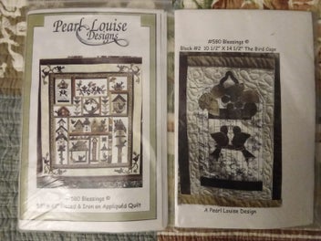 Listing 3 of 16 for Pearl Louise Design #580 Blessings Applique Quilt Pattern and Fabric