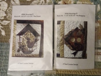 Listing 7 of 16 for Pearl Louise Design #580 Blessings Applique Quilt Pattern and Fabric