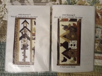 Listing 9 of 16 for Pearl Louise Design #580 Blessings Applique Quilt Pattern and Fabric