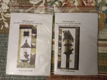 Listing 13 of 16 for Pearl Louise Design #580 Blessings Applique Quilt Pattern and Fabric