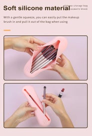 Listing 3 of 5 for Travel Makeup Brush Holder,Anti-fall Out Silicon Portable Cosmetic Face Brush