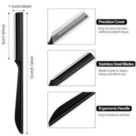 Listing 2 of 5 for Eyebrow Razor, 10Pcs Face Razor for Women Exfoliating Dermaplaning Tool, Derm