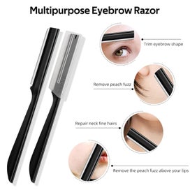 Listing 4 of 5 for Eyebrow Razor, 10Pcs Face Razor for Women Exfoliating Dermaplaning Tool, Derm